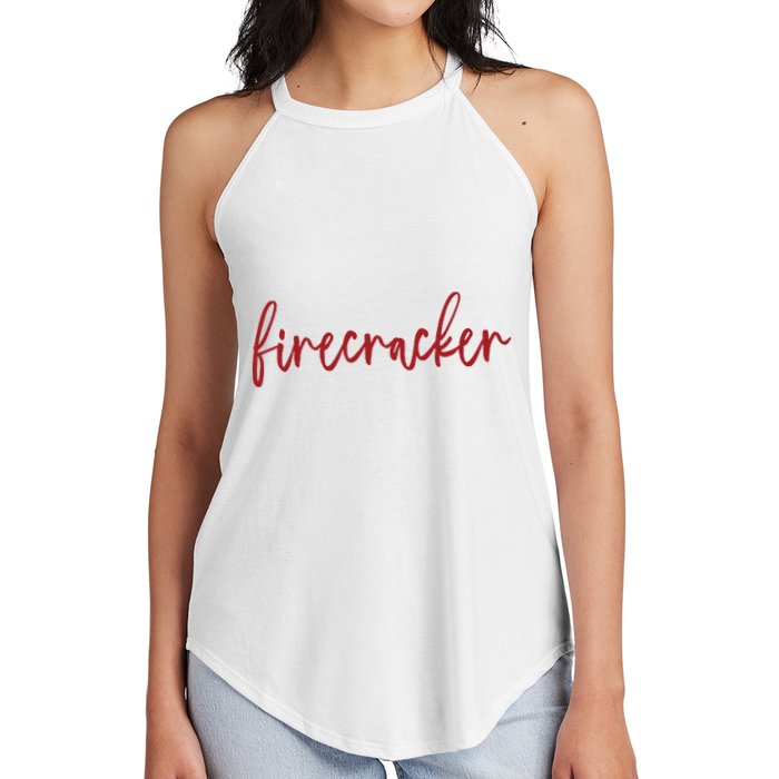 Firecracker 4th Of July Women's Perfect Tri Rocker Tank