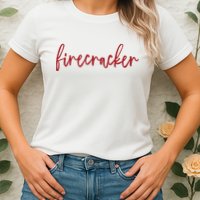 Firecracker 4th Of July Womens T-Shirt