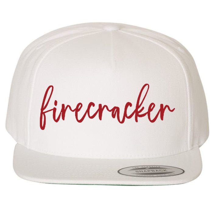 Firecracker 4th Of July Wool Snapback Cap