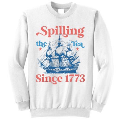 Funny 4th Of July Spilling The Tea Since 1773 Fourth Of July Sweatshirt