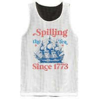 Funny 4th Of July Spilling The Tea Since 1773 Fourth Of July Mesh Reversible Basketball Jersey Tank