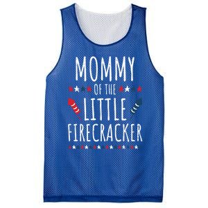 Funny 4th Of July Birthday Mommy Of The Little Firecracker Gift Mesh Reversible Basketball Jersey Tank