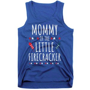 Funny 4th Of July Birthday Mommy Of The Little Firecracker Gift Tank Top