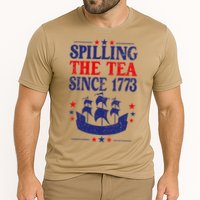 Fun 4th Of July Spilling The Tea Since 1773 Teacher Cooling Performance Crew T-Shirt