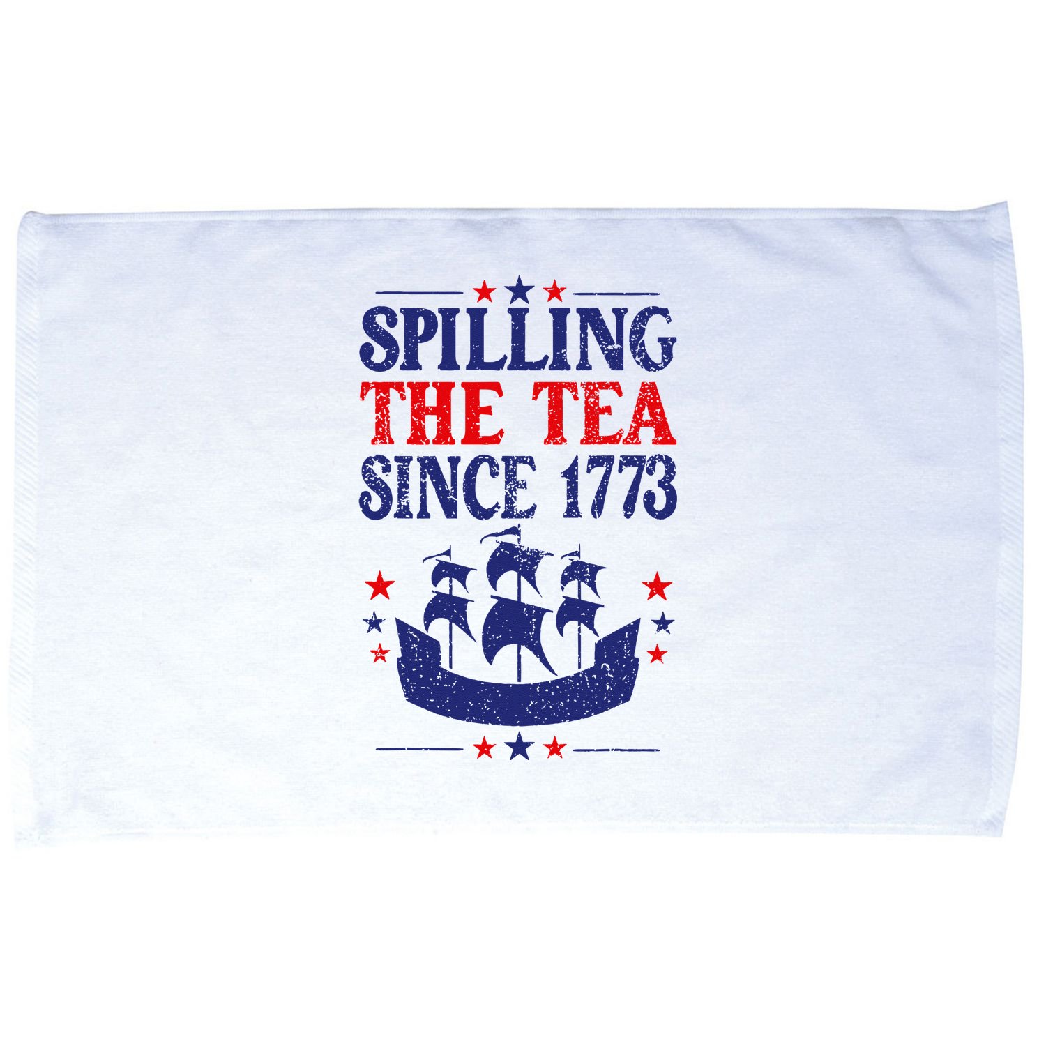 Fun 4th Of July Spilling The Tea Since 1773 Teacher Microfiber Hand Towel