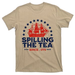 Funny 4th Of July Spilling The Tea Since 1773 Fourth Of July T-Shirt