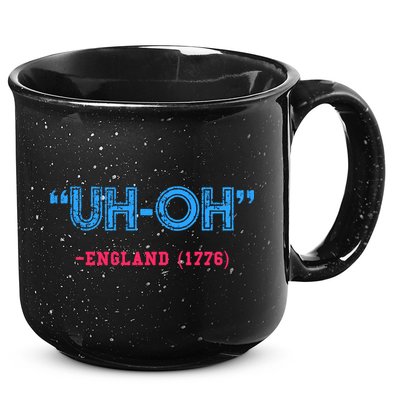 Funny 4th Of July Shirt Uh Oh England 1776 15oz Campfire Ceramic Mug