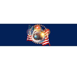 Fourth 4th Of July Fireworks Shark Bumper Sticker