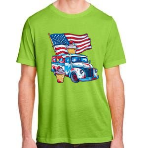 Funny 4th Of July Ice Creams Lovers And American Flag Design Cool Gift Adult ChromaSoft Performance T-Shirt