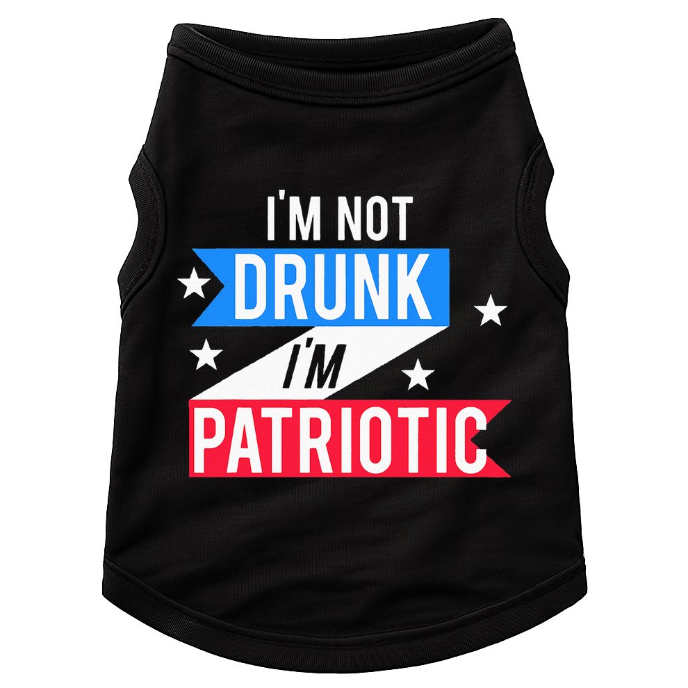 Funny 4th of July Beer Design Patriotic America Celebration Doggie Tank