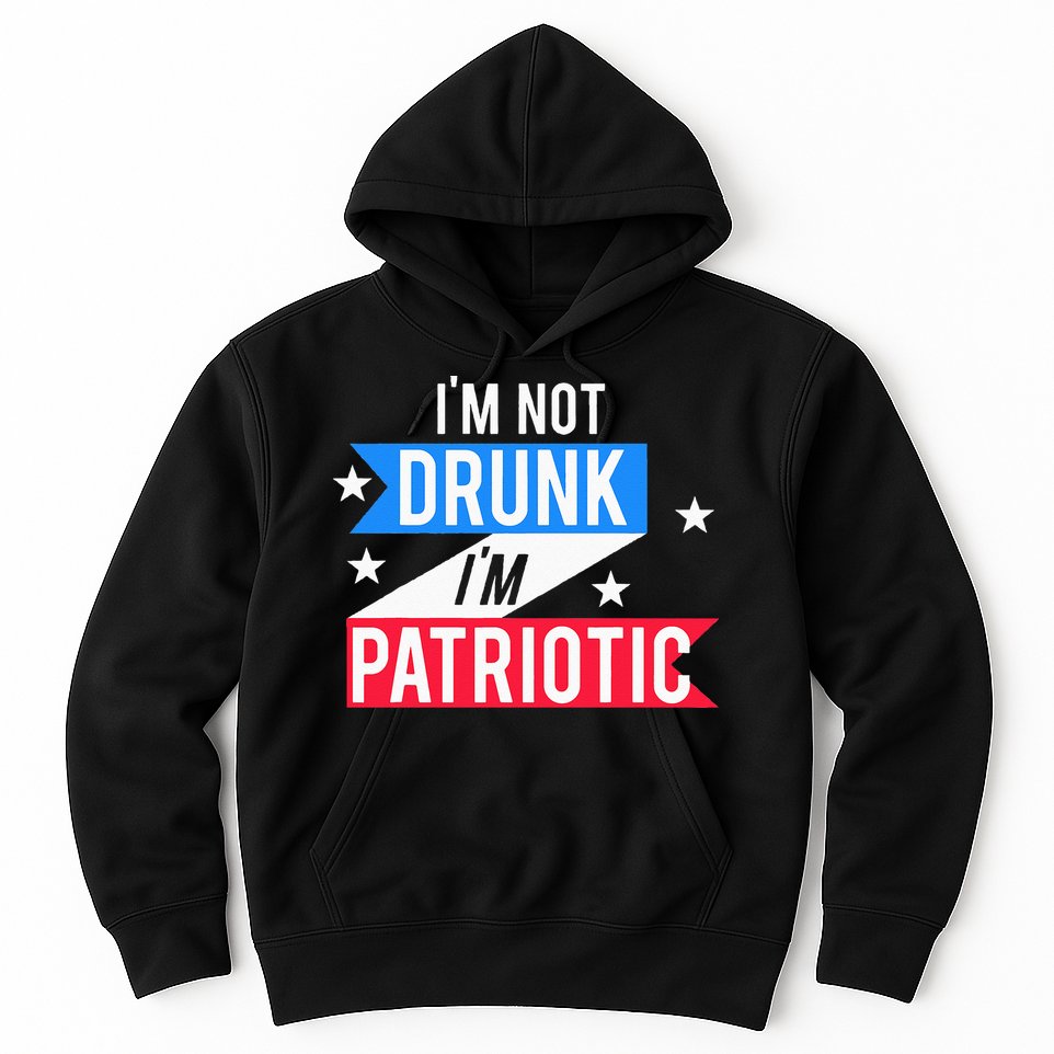 Funny 4th of July Beer Design Patriotic America Celebration Hoodie
