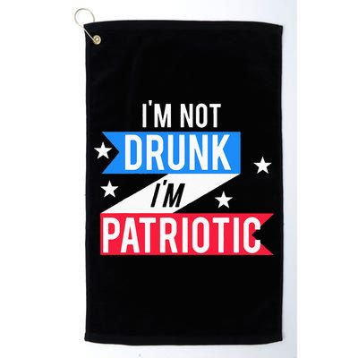 Funny 4th of July Beer Design Patriotic America Celebration Golf Towel