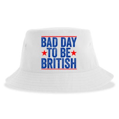 Funny 4th Of July Bad Day To Be British Sustainable Bucket Hat