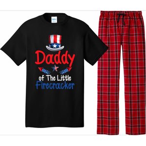 Funny 4th Of July Gift Daddy Of The Little Firecracker Gift Pajama Set