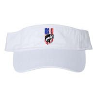 Fishing 4th Of July USA Flag Valucap Bio-Washed Visor