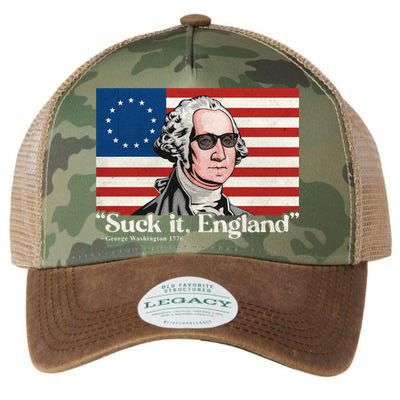 Funny 4th Of July Suck It England Patriotic 1776 USA Flag Legacy Tie Dye Trucker Hat