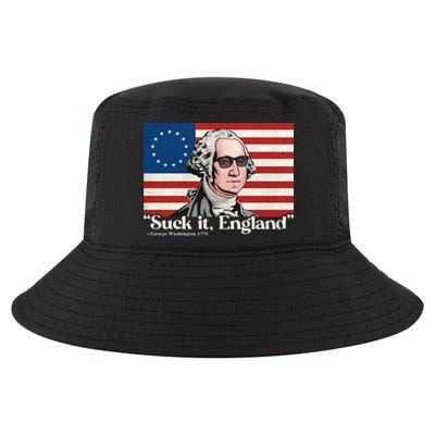 Funny 4th Of July Suck It England Patriotic 1776 USA Flag Cool Comfort Performance Bucket Hat
