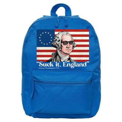 Funny 4th Of July Suck It England Patriotic 1776 USA Flag 16 in Basic Backpack