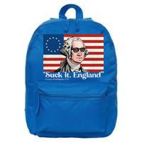 Funny 4th Of July Suck It England Patriotic 1776 USA Flag 16 in Basic Backpack
