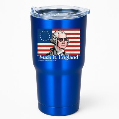 Funny 4th Of July Suck It England Patriotic 1776 USA Flag Tumbler