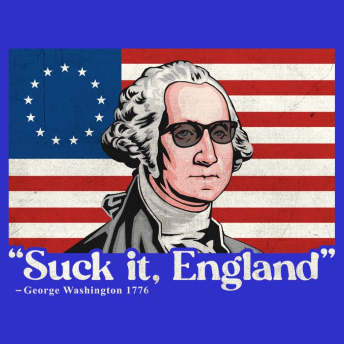Funny 4th Of July Suck It England Patriotic 1776 USA Flag Zip Tote Bag