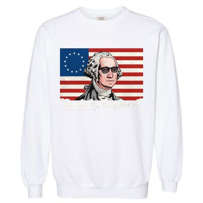 Funny 4th Of July Suck It England Patriotic 1776 USA Flag Garment-Dyed Sweatshirt