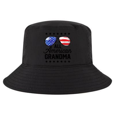 Family 4th Of July, Matching Grandma American Flag Cool Comfort Performance Bucket Hat