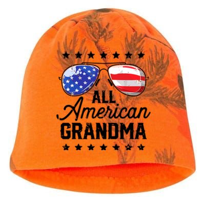 Family 4th Of July, Matching Grandma American Flag Kati - Camo Knit Beanie