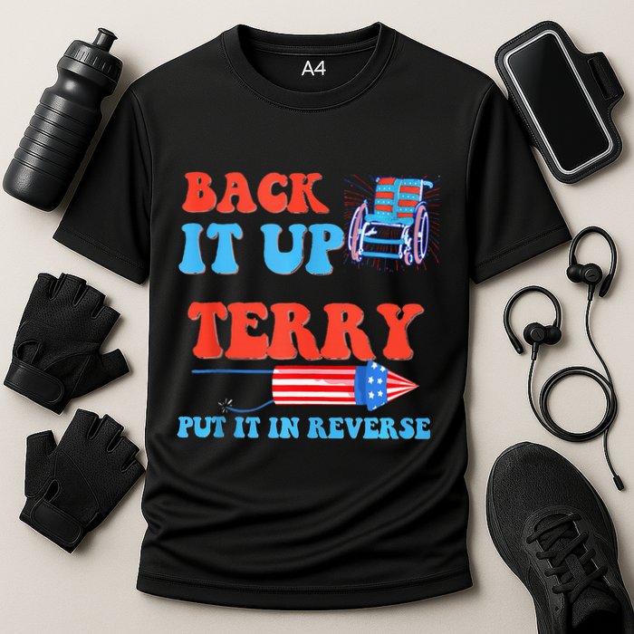 Funny 4th Of July Firework Meme Put It In Reverse Terry Performance Shirt