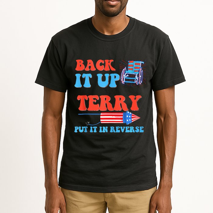 Funny 4th Of July Firework Meme Put It In Reverse Terry Tall T-Shirt