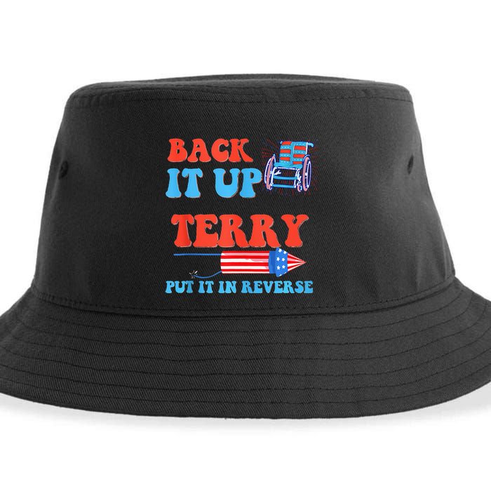 Funny 4th Of July Firework Meme Put It In Reverse Terry Sustainable Bucket Hat