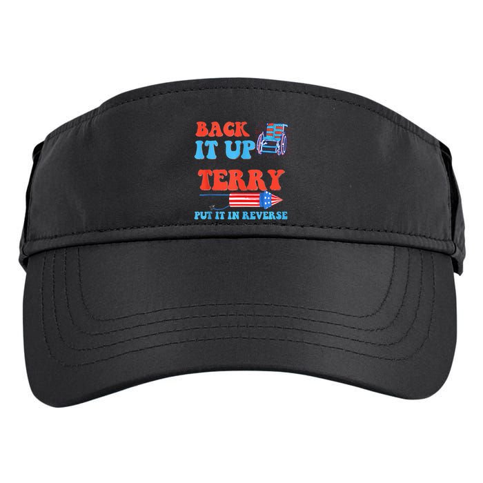 Funny 4th Of July Firework Meme Put It In Reverse Terry Adult Drive Performance Visor