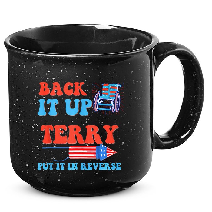Funny 4th Of July Firework Meme Put It In Reverse Terry 15oz Campfire Ceramic Mug