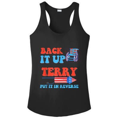 Funny 4th Of July Firework Meme Put It In Reverse Terry Ladies PosiCharge Competitor Racerback Tank