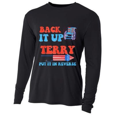 Funny 4th Of July Firework Meme Put It In Reverse Terry Cooling Performance Long Sleeve Crew