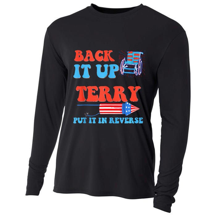 Funny 4th Of July Firework Meme Put It In Reverse Terry Cooling Performance Long Sleeve Crew