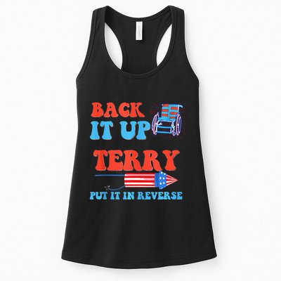 Funny 4th Of July Firework Meme Put It In Reverse Terry Womens Tank Top