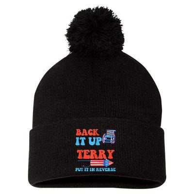 Funny 4th Of July Firework Meme Put It In Reverse Terry Pom Pom 12in Knit Beanie