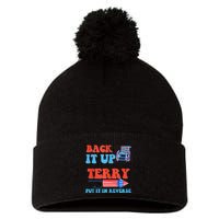 Funny 4th Of July Firework Meme Put It In Reverse Terry Pom Pom 12in Knit Beanie