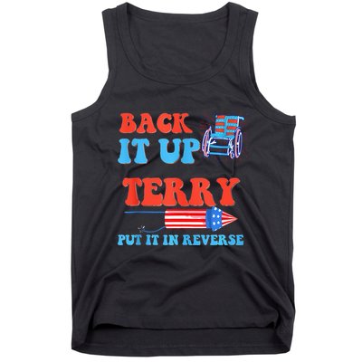 Funny 4th Of July Firework Meme Put It In Reverse Terry Tank Top