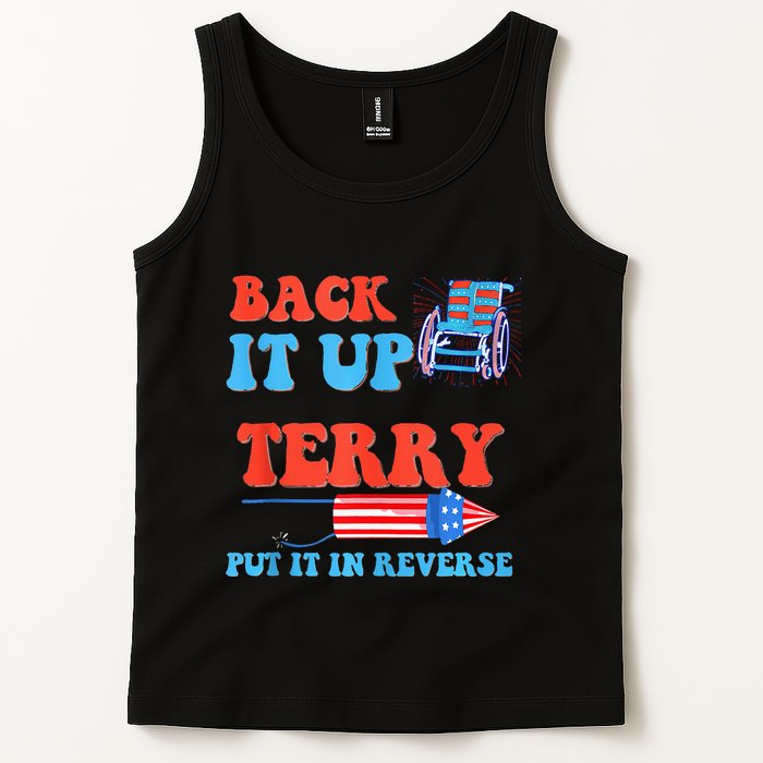Funny 4th Of July Firework Meme Put It In Reverse Terry Tank Top