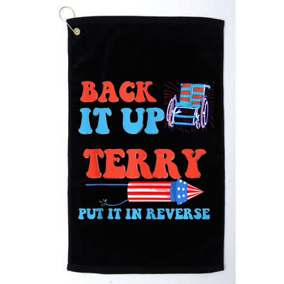 Funny 4th Of July Firework Meme Put It In Reverse Terry Golf Towel