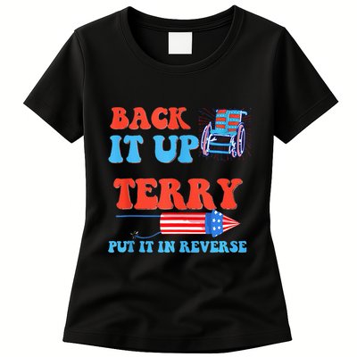 Funny 4th Of July Firework Meme Put It In Reverse Terry Women's T-Shirt
