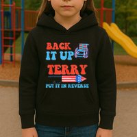 Funny 4th Of July Firework Meme Put It In Reverse Terry Kids Hoodie
