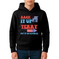 Funny 4th Of July Firework Meme Put It In Reverse Terry Kids Hoodie