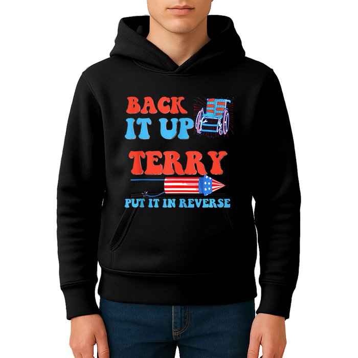 Funny 4th Of July Firework Meme Put It In Reverse Terry Kids Hoodie