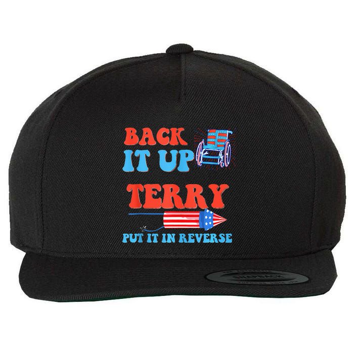 Funny 4th Of July Firework Meme Put It In Reverse Terry Wool Snapback Cap