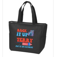 Funny 4th Of July Firework Meme Put It In Reverse Terry Zip Tote Bag