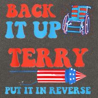 Funny 4th Of July Firework Meme Put It In Reverse Terry Cotton Canvas Backpack