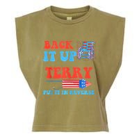 Funny 4th Of July Firework Meme Put It In Reverse Terry Garment-Dyed Women's Muscle Tee